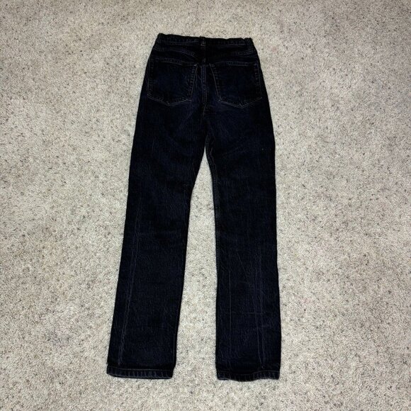Reformation Jeans Womens Charcoal Black Cynthia High Rise Straight Classic Sz 24 - Picture 5 of 8